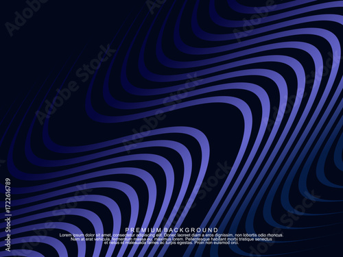 Premium background design with dark blue luxury motif. Vector horizontal template, for digital lux business banners, contemporary formal invitations, luxury vouchers, gift certificates, etc.	
