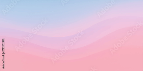 An abstract pink background with soft waves and wispy clouds, bathed in the gentle light of a pastel sunset
