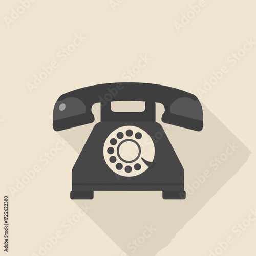 retro phone vector illustration