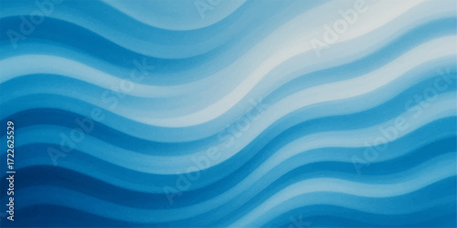 Abstract blue wave design with a seamless, flowing water texture pattern