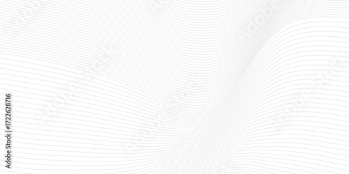 Modern Black smooth wave on a white background. Dynamic sound wave simple modern abstract