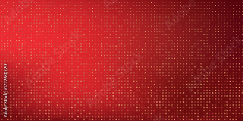 Red abstract diagonal geometric shape with halftone. Modern fiber textured abstract