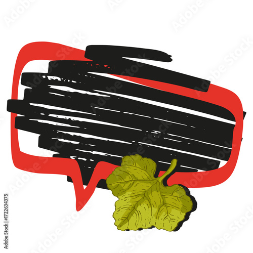 Speech Bubble pumpkin frame vector. Banners, price tags, stickers, posters, badges. Isolated on white background.