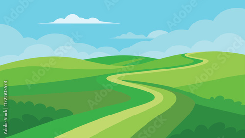 landscape with mountains