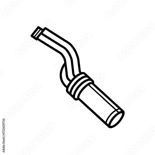 heat shrink tubing icon isolated on white