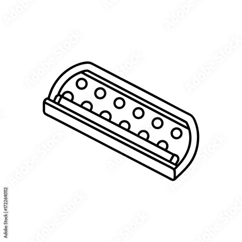 patch bay icon isolated on white