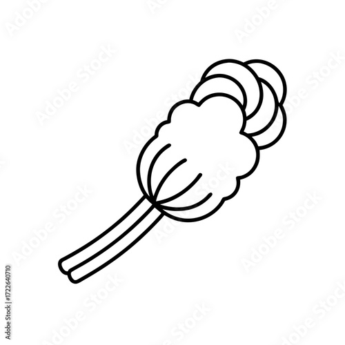 tight buffer fiber icon isolated on white