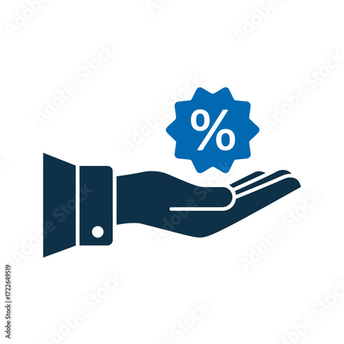 Hand Giving Discount Percentage
