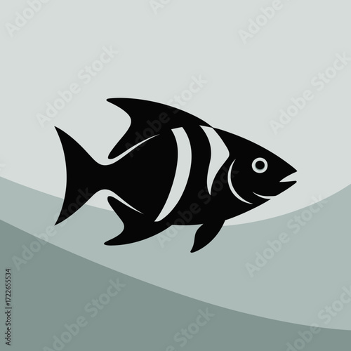 fish, icon, silhouette, aquatic, marine, ocean, water, river, lake, sea, wildlife, swimming, fin, tail, scales, tropical, freshwater, saltwater, animal, fauna, underwater, graphic, illustration, desig