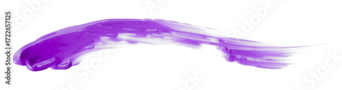 Purple watercolor brush isolated on transparent background