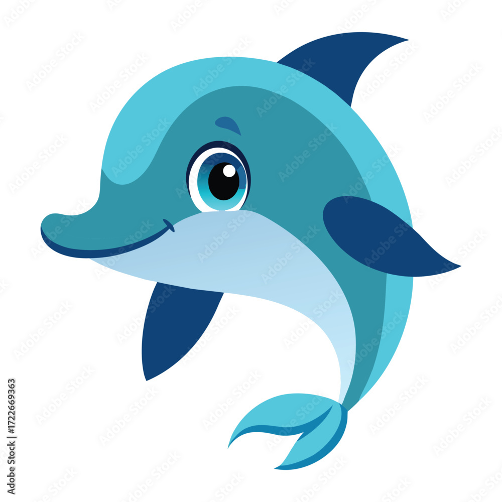Naklejka premium dolphin vector illustration