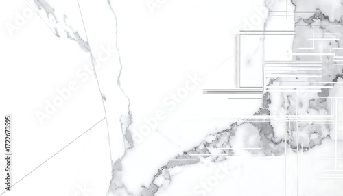 Stunning white marble texture with modern geometric lines for elegant interiors and sophisticated design projects, creating a vibrant and dynamic aesthetic appeal for commercial use