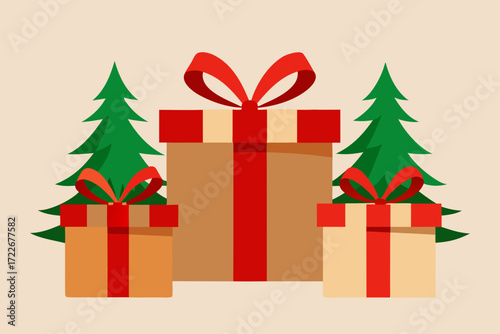 this image shows several christmas gifts wrapped i