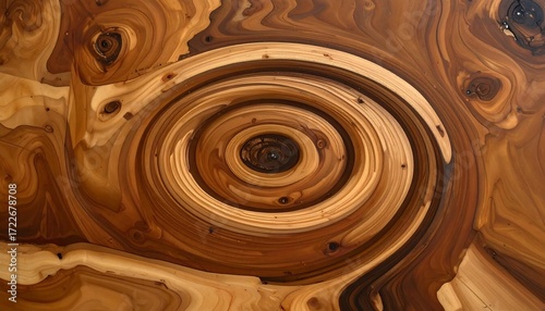 Stunning swirl of natural wood grain creates a mesmerizing texture perfect for backgrounds and design elements, adding warmth and organic beauty to any creative project