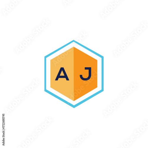 Free Download AJ letter logo design on WHITE background. AJ creative initials letter logo concept. AJ letter design. - GFXLoad