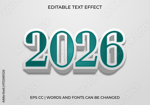 Editable Tosca 3D Text Effect, Bold 3D Typography Design for Promotional Banners