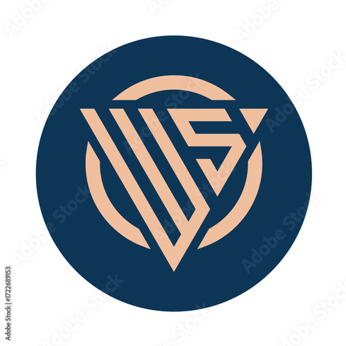 Creative simple Initial Monogram WS Logo Designs.