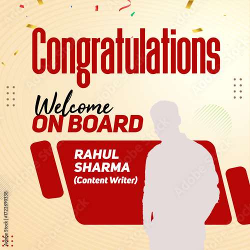 Congratulations Welcome On Board Announcement