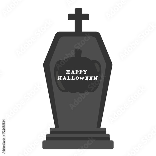 ハロウィン　墓石　お墓　イラスト