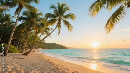 palm trees on the beach