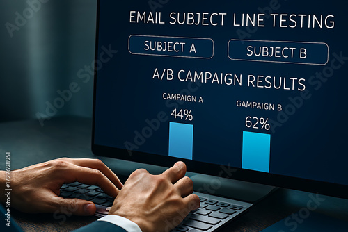 Email marketing a/b testing campaign subject line optimization results and analysis for better performance