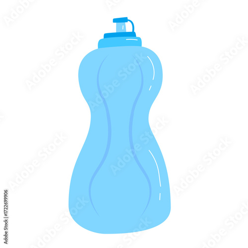 Water Bottle Vector Flat Illustration