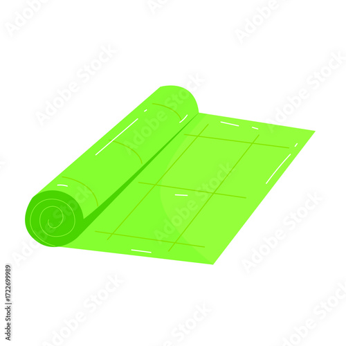 Yoga Mat Vector Flat Illustration