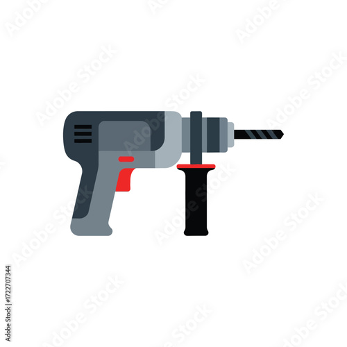 electric drill isolated on white background