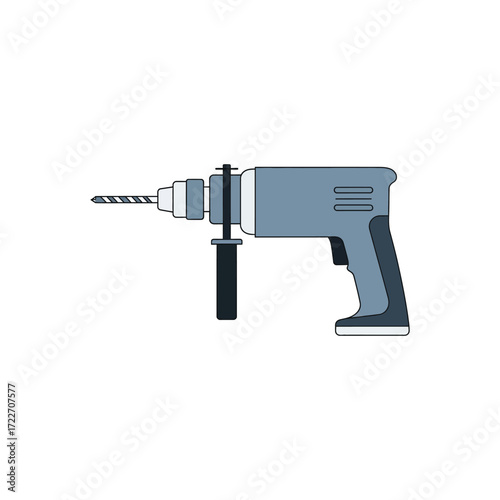 electric drill isolated on white background