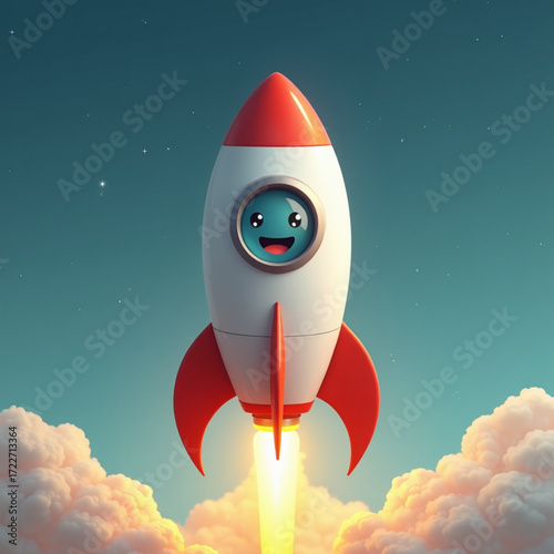 rocket in space