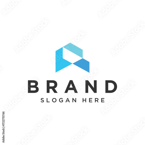 Sample minimal and modern logo design for real estate mansion house, builder, mortgage. or house resell business and company.