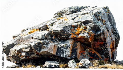 Large, fractured rock formation