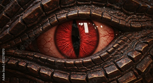 Closeup dragon eye