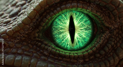 Closeup reptile eye