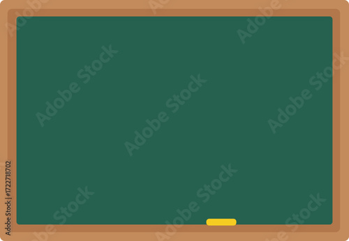 Blank Chalkboard with Chalk