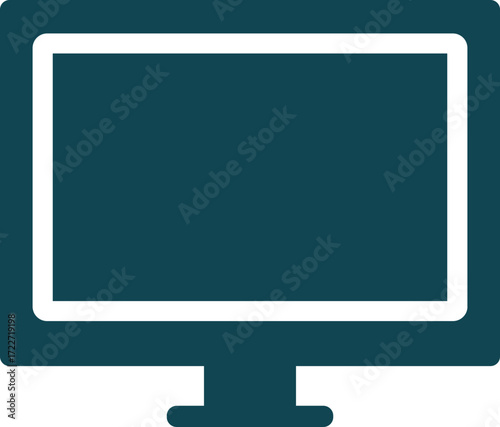 Modern Computer Monitor Icon