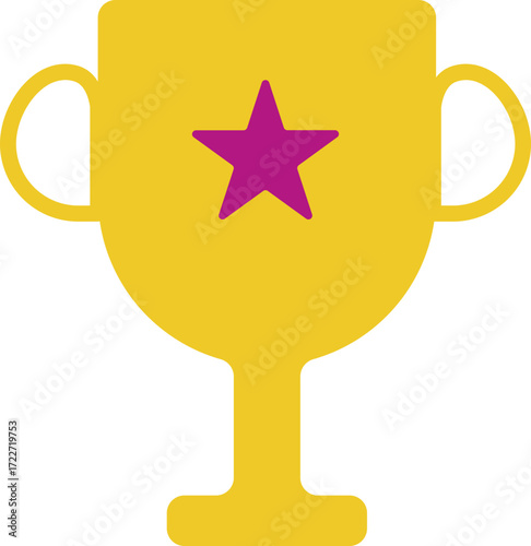 Gold Trophy with Star
