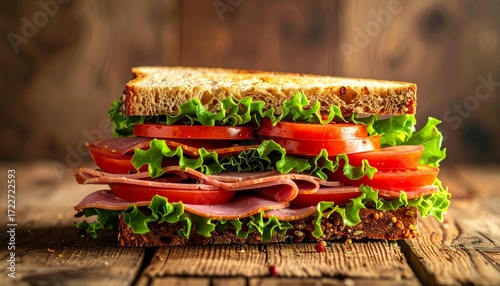 Close-up of a delicious sandwich