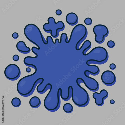Water splash vector art icons and graphics