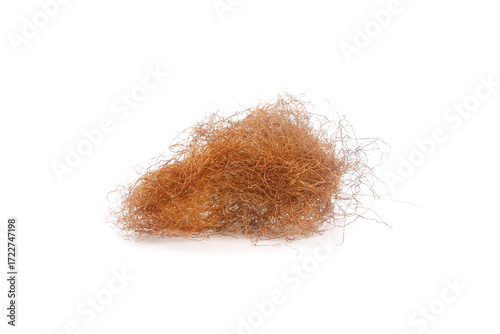 Dried Corn Silk Herbal Medicine Threads Natural Health Ingredient White Background