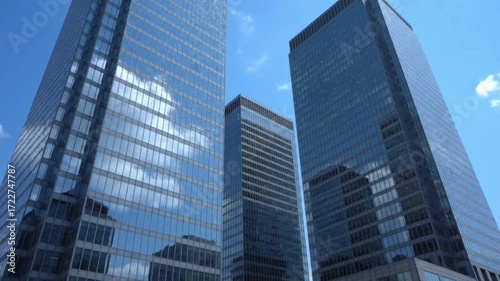 Wallpaper Mural Modern skyscrapers rising into clear blue sky Torontodigital.ca