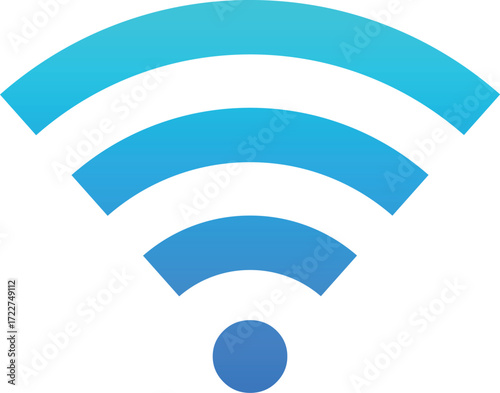 Flat WiFi Symbol for App UI
