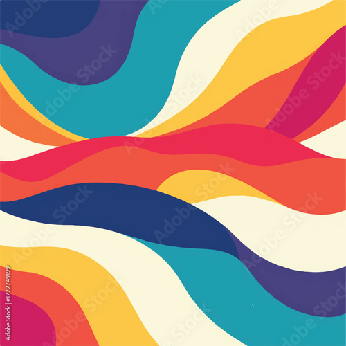 Original name(s): Colorful abstract waves design vibrant artistic background illustration.