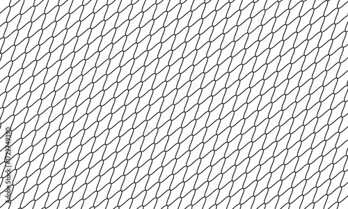 Curved net pattern. Seamless design for sportswear or equipment like soccer goals, volleyball nets, basketball hoops, hockey nets, and athletic gear.