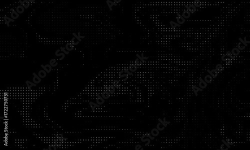 Snow, stars, fairy twinkling lights, rain drops on black background. Abstract vector noise. Small particles of debris and dust. Distressed uneven grunge texture overlay.