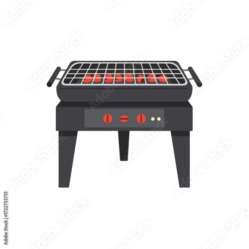 Charcoal grill with a wire rack is perfect for outdoor bbqs, grilling parties, summer cookouts, camping trips, and backyard dining.