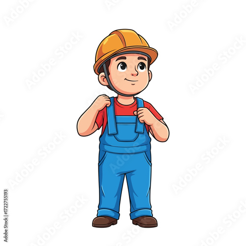 future builder a young craftspersons dream, isolated on transparent background