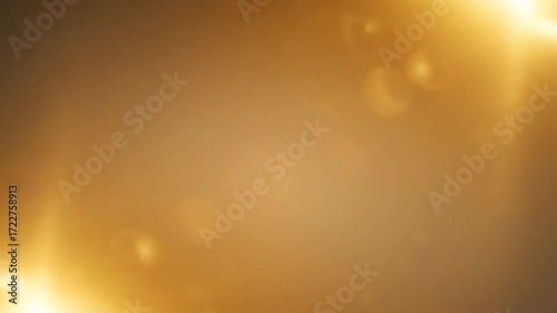 Abstract Background with Golden Light Leaks Overlay