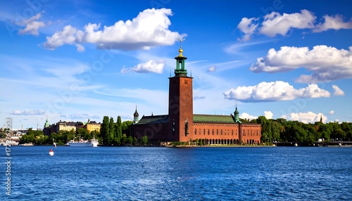 Stockholm City Hall on a Sunny Day