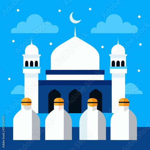 islamic calligraphy of eid mubarak